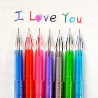 韩国文具 学生彩色中性笔 批发 彩色水笔涂鸦笔 彩虹笔 批发