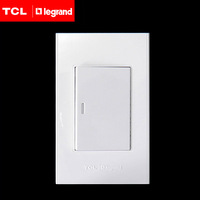 TCL罗格朗开关插座插座A120竖装系列一开双小盒TCL正品特价