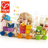 德国Hape奇幻小火车 模型儿童玩具宝宝木制拆装组装儿童节礼物