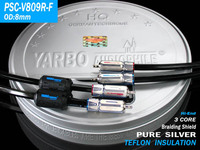 YARBO/雅宝 PSC-V809R-F三芯纯银发烧 信号音频线 1米1.5米2米3米