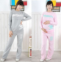 韩国 孕妇装 春秋装  正品 代购  套装 哺乳装2色