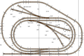 德国PIKO火车模型轨道套装 D型轨道Q系列 #78460 (附带控制器)