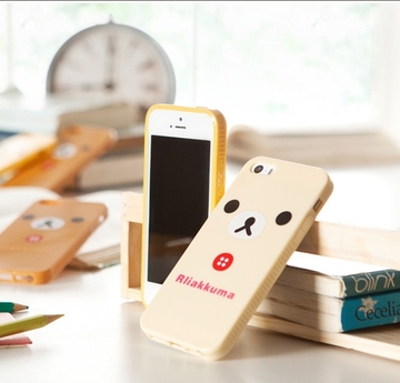 创意可爱玫悦苹果iphone5s卡通硅胶手机套橱柜垫手机壳