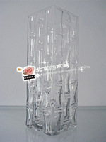 【25竹缸】玻璃透明花瓶/婚庆花器/插竹子/鲜花/多个型号/高25cm