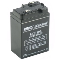 SUNCA新佳6V4.5Ah充电风扇铅酸蓄电池应急灯RB645C大容量 6V电瓶