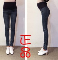 特价 韩国孕妇装正品代购 弹力小脚修身托腹牛仔孕妇裤