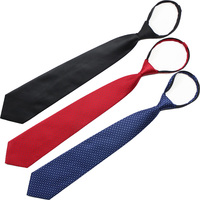 男式领带 男士色织正装商务 方便领带 易拉得 一拉得 职业领带