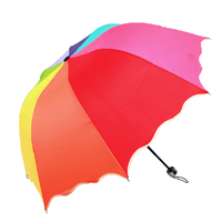 批发团购广告礼品定制 防紫外线三折太阳伞黑胶创意雨伞遮阳伞