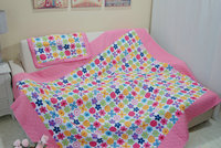 绗缝被床盖被子二件套 学生寝室 春秋被 韩式风格床垫 盖被