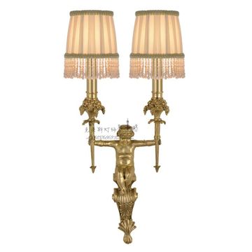 欧式全铜壁灯复古美式乡村田园走廊过道楼梯灯饰客厅卧室床头灯具