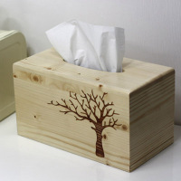 实木纸巾盒 抽纸盒 高档松木餐巾纸盒 原木/卫生纸盒【特价包邮】