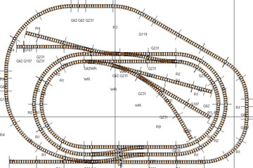 德国PIKO 火车模型轨道套装 D型轨道R系列 #78470 (附带控制器)