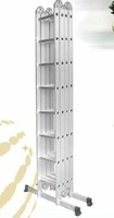 帮尔高正品 4x8多功能铝合金梯子 折叠人字梯 家用梯子32阶9.2米