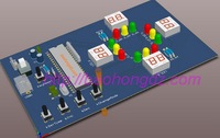 基于51/msp430/AVR单片机的交通灯设计 电子学习套件DIY要求定制