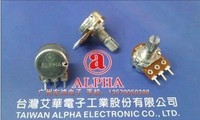 台湾艾华ALPHA 单联电位器 B50K 15MM轴
