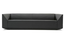 时尚钻石沙发 超纤皮沙发 可用于客厅沙发和办公沙发 三人位