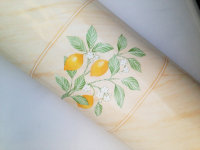 5折 韩国墙贴 柠檬果树 腰线壁纸墙贴即时自粘贴厨卫背景墙装饰贴