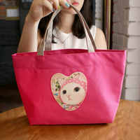 正品韩国Jetoy猫咪女士手挽包 手提包 购物便当袋 Mini Patch Bag