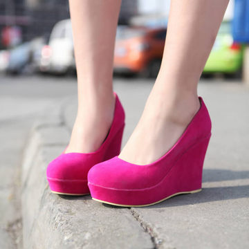 单鞋坡跟鞋高跟女鞋子适合18-19-20-23至24-25-26-27-28到29-30岁