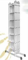 帮尔高正品 4x7多功能铝合金梯子 折叠人字梯 家用梯子28阶8.1米