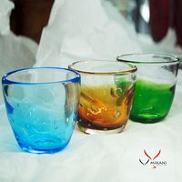 米卡尼 创意杯子 手工吹制水杯 果汁杯 饮料杯 异形 玻璃杯 小号