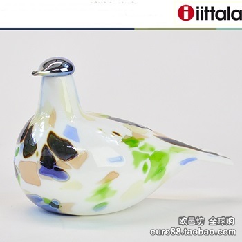 芬兰Iittala 2014年年度限量玻璃鸟  Alder Thrush 停产绝版