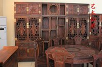 红木家具书架老挝大红酸枝书柜加高顶箱博古架明清中式实木家具