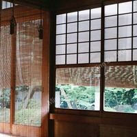 铭博 纯天然环保 植物细竹编制透气窗帘 中式客厅卧室现代窗帘