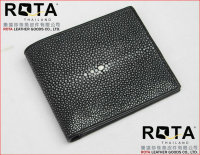 ROTA专柜正品泰国男士珍珠鱼皮全磨珠钱包卡套皮夹包包真皮