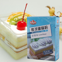 直销推荐正品小彩娃微波蛋糕粉200g盒装奶香味一分钟烘焙原料套装