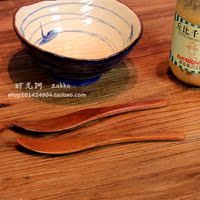 zakka原木牛油刀果酱刀 木质餐具 餐刀 日式杂货 创意西餐餐具