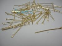 KC金色 T针 平针 串珠针 diy材料 平头针 连接针 饰品配件 50克