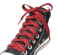 潮人鞋带专卖 闪烁红色鞋带 布鞋运动休闲鞋带 专用鞋带出口推荐