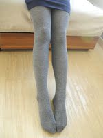 英国大牌女童棉质竖纹连裤袜 灰色、黑色