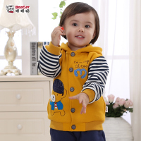韩版男童秋装大卫衣套装 宝宝外出服装0-1-2-3岁半婴儿童装外套潮