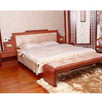 红木定制南美红檀香实木简约中式床超大1.8米双人卧室家具婚床
