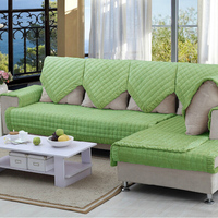 冬季绿色沙发垫子加厚实木长毛绒布艺组合沙发简约现代蓝色可定做