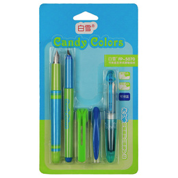 白雪直液式系统钢笔组合FP-5070学生专用彩色钢笔可换膜囊套装