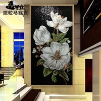 T欧式客厅艺术马赛克剪画瓷砖背景墙贴拼图 玄关拼花卉装饰画建材