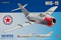 牛魔王7423苏联米格15/MiG-15战斗机1/72拼装飞机模型周末版
