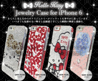 现货 日本代购hello kitty苹果6 iphone6 闪亮钻石 手机壳 保护套