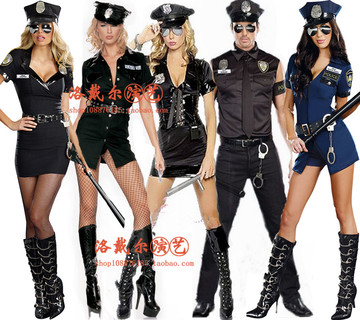 酒吧夜店派对ds演出服装万圣节男女警察服装制服诱惑角色扮演