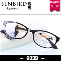 专柜正品森鸟超轻全框板材镜架复古时尚学生近视眼镜架装饰潮6039