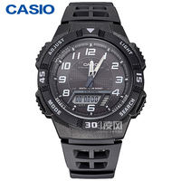 正品Casio卡西欧手表 运动系列黑色表盘多功能运动表 AQ-S800W-1B