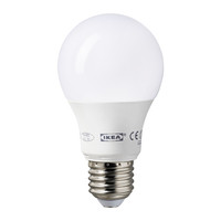 免代购费 宜家代购 里代尔 LED灯泡 E27, 球形暖白色6.3W