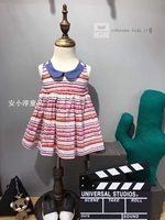 新款韩国童装裙2017 女童夏装连衣裙纯棉韩版儿童无袖背心裙子