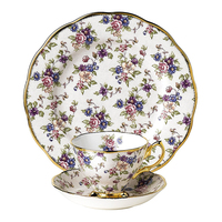 英国绝版royal albert百年系列1900金把手摄政王茶杯碟盘圣诞礼盒