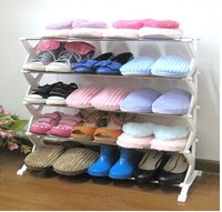 韩式多功能不锈钢鞋架组合 整理架 收纳架 居家鞋柜 置物架