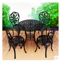 户外家具特价铸铝阳台桌椅套装铸铁铁艺花园休闲阳台庭院一桌四椅