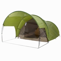 迪卡侬Tent T4 野营四人双层帐篷（带遮阳棚）家庭帐篷野营野餐
